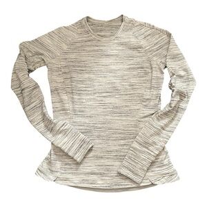 #072, Lululemon Vintage pullover top, zipper pocket in back, size 10